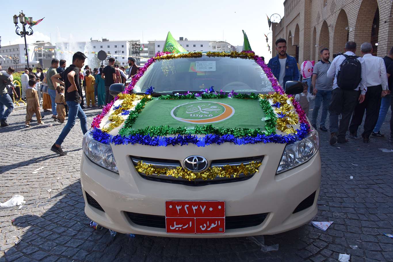 Erbil'de on binlerin katılımıyla mevlit etkinliği düzenlendi